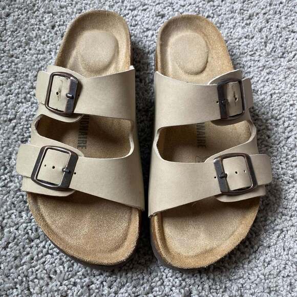 CUSHIONAIRE Women's Lane Cork Footbed Sandals 6.5 - Picture 1 of 7